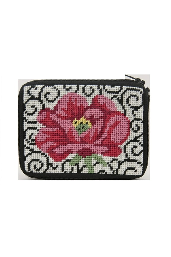 Coin Purse Kits, Cross Stitch Design: Poppy Scrolls