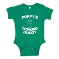 thumbnail image 1 of Poppy's Drinking Buddy Baby Bodysuit One Piece 12 mo Kelly Green, 1 of 3