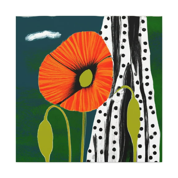 "Poppy with Pop Art" - Canvas