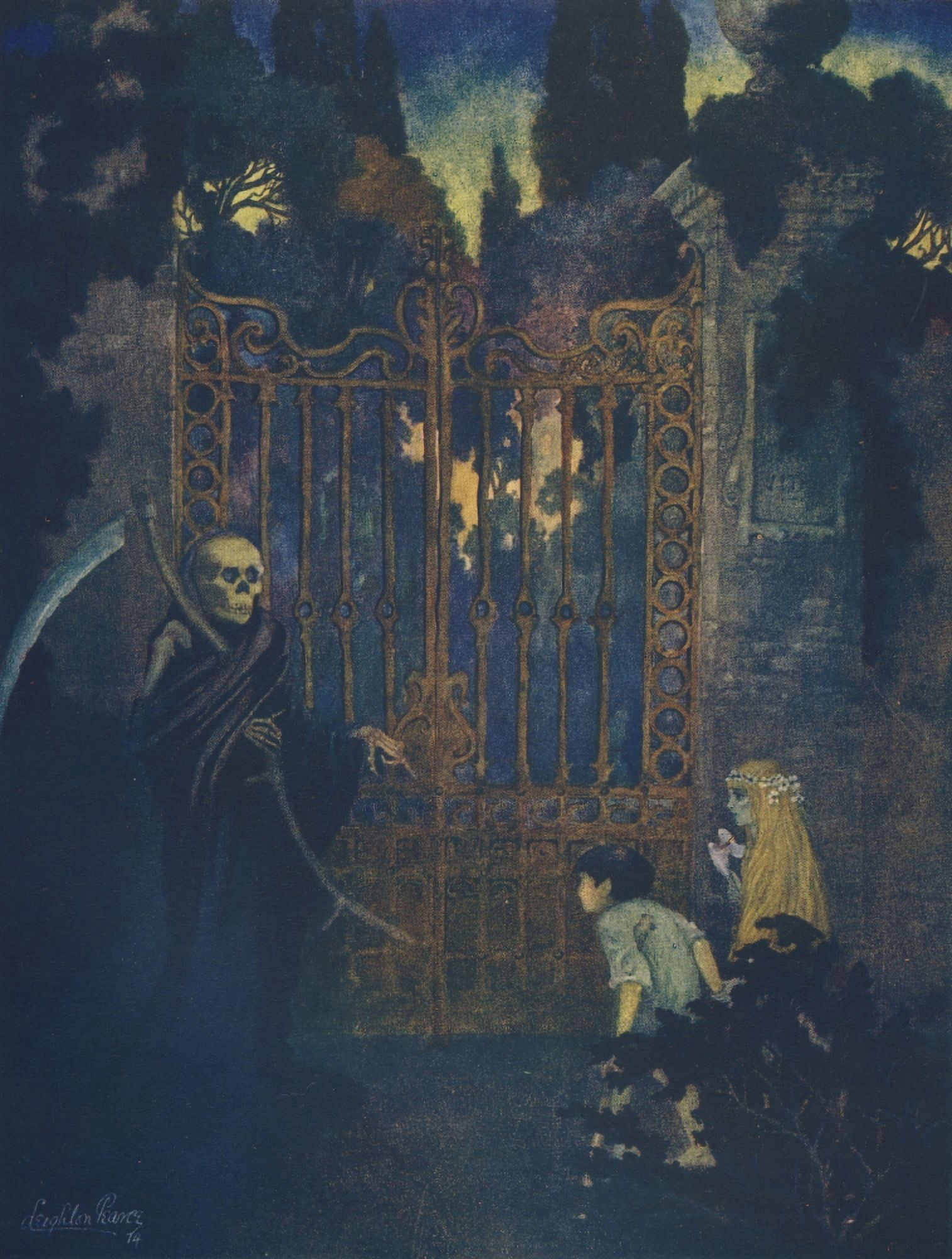 Poppyland 1914 He cannot enter here Canvas Art - Leighton Pearce (24 x 36)