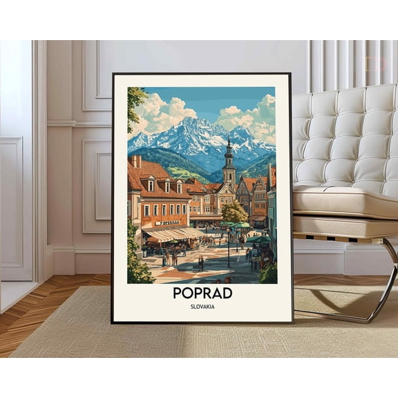 Poprad Slovakia Tatra Poster, Unframed Paper Poster 8x10in
