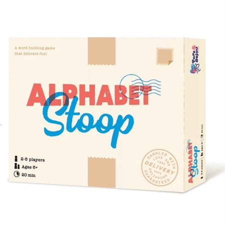 Pops & Bejou Games Alphabet Stoop Game | Word Game | Delivery Drivers | Ages 6+ | for 2-5 Players | 20 Min Playtime | Made