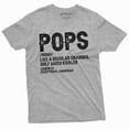 thumbnail image 1 of Pops Grandpa Men'S Humor T-Shirt Papa Grandfather Definition Fathers Day Tee (Large Grey), 1 of 6