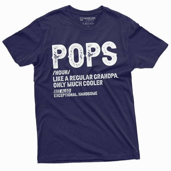 Pops Grandpa Men'S Humor T-Shirt Papa Grandfather Definition Fathers Day Tee