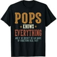 thumbnail image 1 of Pops Knows Everything - Humorous Father's Day Pops T-Shirt, 1 of 4