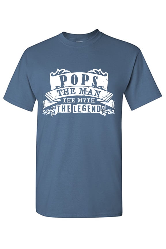 Pops The Man Sarcastic Humor Graphic Tees Gift For Mens Novelty Funny T Shirt