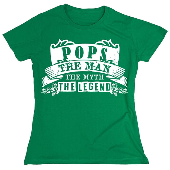 Pops The Man Sarcastic Humor Novelty Funny Women's Casual Tees
