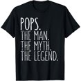 thumbnail image 1 of Pops The Man The Myth The Legend T-Shirt Father's Day Shirt T-Shirt, 1 of 4