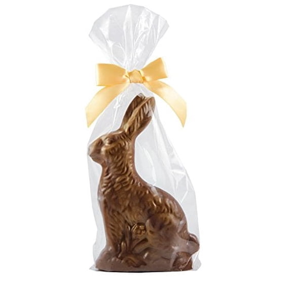Pops Trading Company Solid Milk Chocolate Easter Bunny (2 oz) 4" Tall
