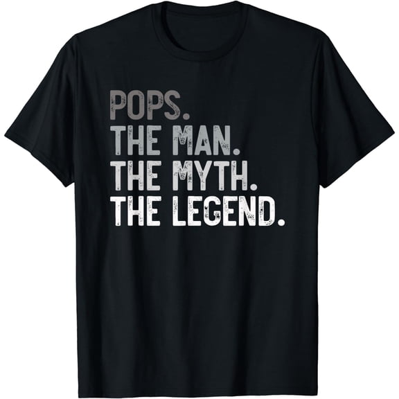 Pops the Man the Myth the Legend Father's Day for Grandpa T-Shirt
