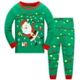 thumbnail image 1 of Popshion Baby Boys Christmas Pajamas Set 100% Cotton Xmas Sleepwear, 2-Piece, Size 3T, 1 of 7