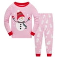 thumbnail image 1 of Popshion Baby Boys Christmas Pajamas Set 100% Cotton Xmas Sleepwear Snowman pjs, 2-Piece, Size 3T, 1 of 7