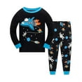 thumbnail image 1 of Popshion Kid Boys Pajamas Spacecraft Clothes Toddler 100% Cotton 2 Piece Long Sleeve Gray Sleepwear 6T/6759, 1 of 7