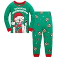 thumbnail image 1 of Popshion Little Boys Girls Christmas Puppy Pajamas Sets for Toddler 100% Cotton Pjs Set kids 2 Piece Long Sleeve Sleepwear 6T/6898, 1 of 7