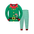 thumbnail image 1 of Popshion Toddler Boys Girls Christmas Pajamas Set 100% Cotton Xmas Sleepwear, 2-Piece, Size 5T, 1 of 7