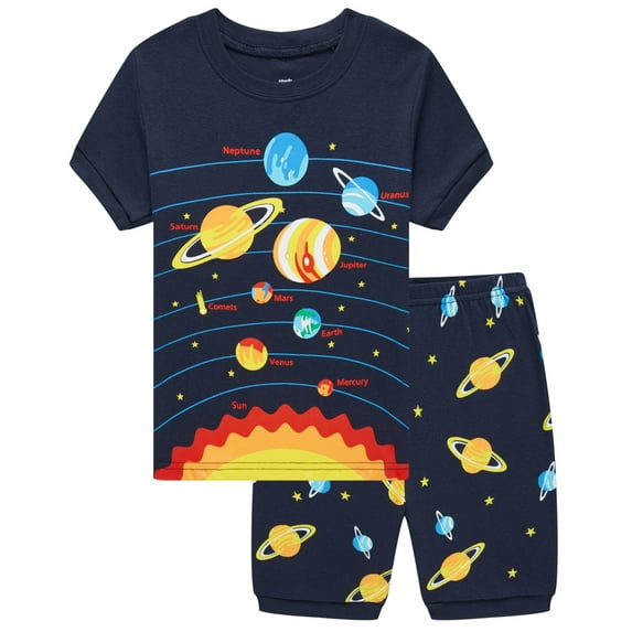 Popshion Toddler Boys Summer Pajama Sets 3t
