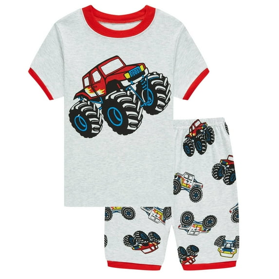 Popshion Toddler Boys Summer Pajama Sets 7t