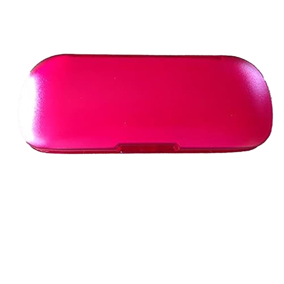 Popsicle Bright Colors Plastic Clamshell Glasses Case - Red
