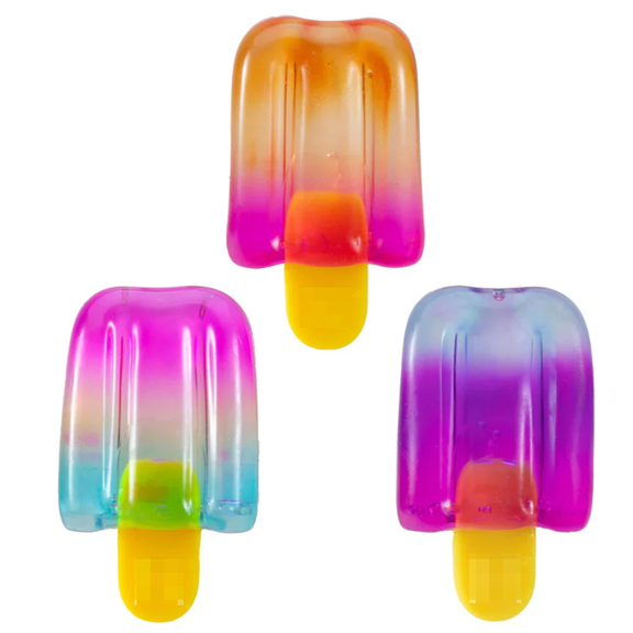 Popsicle Fidget - Sparkly Dough-Filled Squishy for Desk & Office Relief