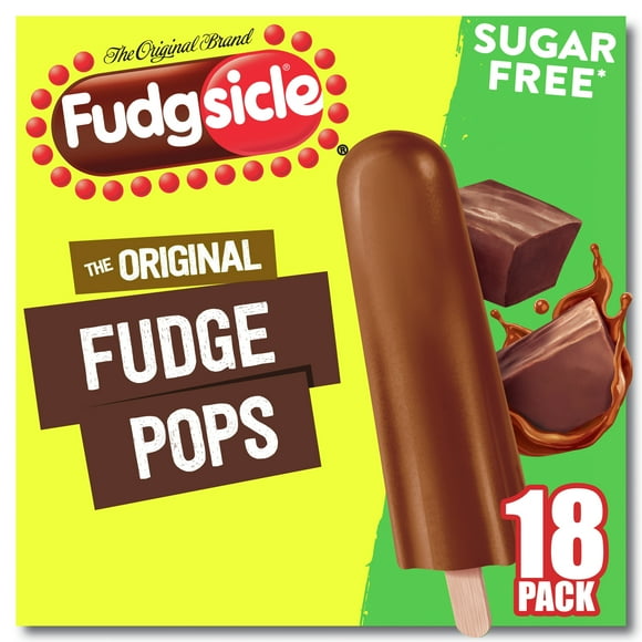 Popsicle Fudgsicle Original Fudge Pops No Sugar Added Popsicles Ice Pops.