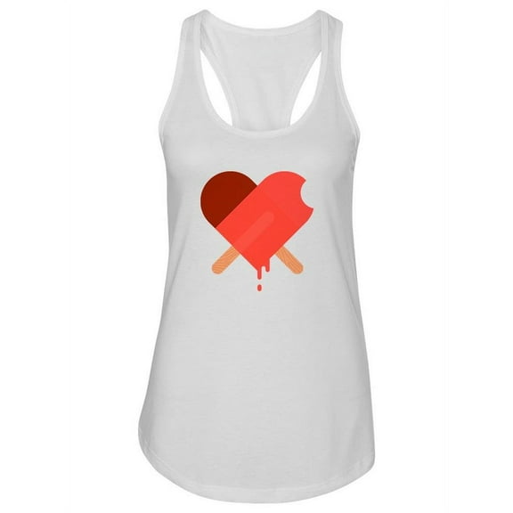 Popsicle Heart. Tank Women -Image by Shutterstock, Female Large