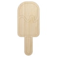 thumbnail image 1 of Popsicle Ice Cream on Stick Summer Wood Shape Unfinished Piece Cutout Craft DIY Projects - 4.70 Inch Size - 1/8 Inch Thick, 1 of 7