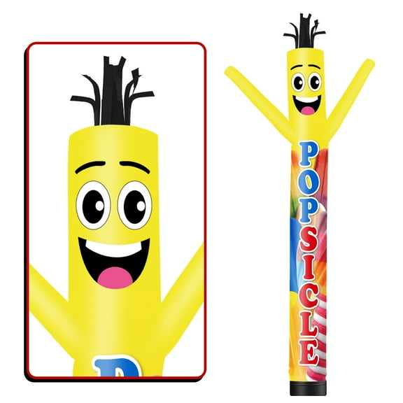 Popsicle Inflatable Tube Man Wacky Wavy Dancing Guy for Outdoor Decoration Advertising Business Promotion (Blower Not Included)