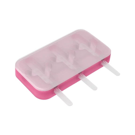 Popsicle Mold,Pineapple Shaped Reusable Freezer Tray With Tight Sealing Lid and Included Sticks for Homemade Frozen Treat Making,Stackable Fridge Storage and DIY Yogurt Jelly Production(Pink)