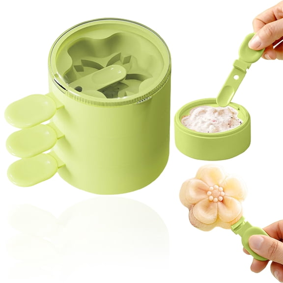 Popsicle Mold Set - Flower Shape Silicone Ice Pop Maker - 3 Pcs Reusable DIY Frozen Treat Mold - with Sticks - BPA-Free Homemade Popsicle Tray