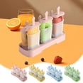 thumbnail image 1 of Popsicle Molds for Homemade Ice Cream Bars – 6 Cavity Reusable Plastic Ice Pop Maker with Drip Tray, Nonstick Easy Release, Freezer for Kids and Adults, 1 of 6