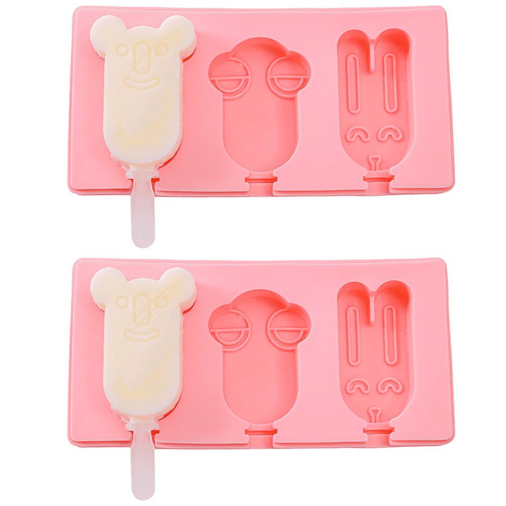 Popsicle Molds, Silicone Frozen Ice Popsicle Maker Mold Set, Ice