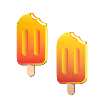 Popsicle: Orange Creamsicle Ice Pop Nipple Pasties by Pastease®