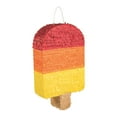 thumbnail image 1 of Popsicle Party Pinata, Summer, Birthday, Pool Party Decor & Supplies, 1 Piece, 11" x 19 1/4", Candy Sold Separately, 1 of 2