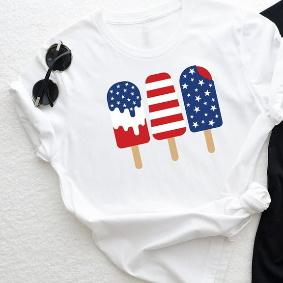 Popsicle Shirt, 4Th Of July Shirt, American Family Shirt, Matching Family Shirt, Patriotic Shirt, Patriotic Shirt, Independence Day Unisex S-5XL Hot Trending Shirt, Vintage Birthday Gift