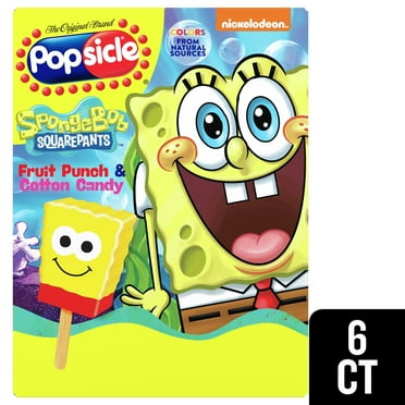 Popsicle SpongeBob SquarePants Colors from Natural Sources Frozen Dessert Bars