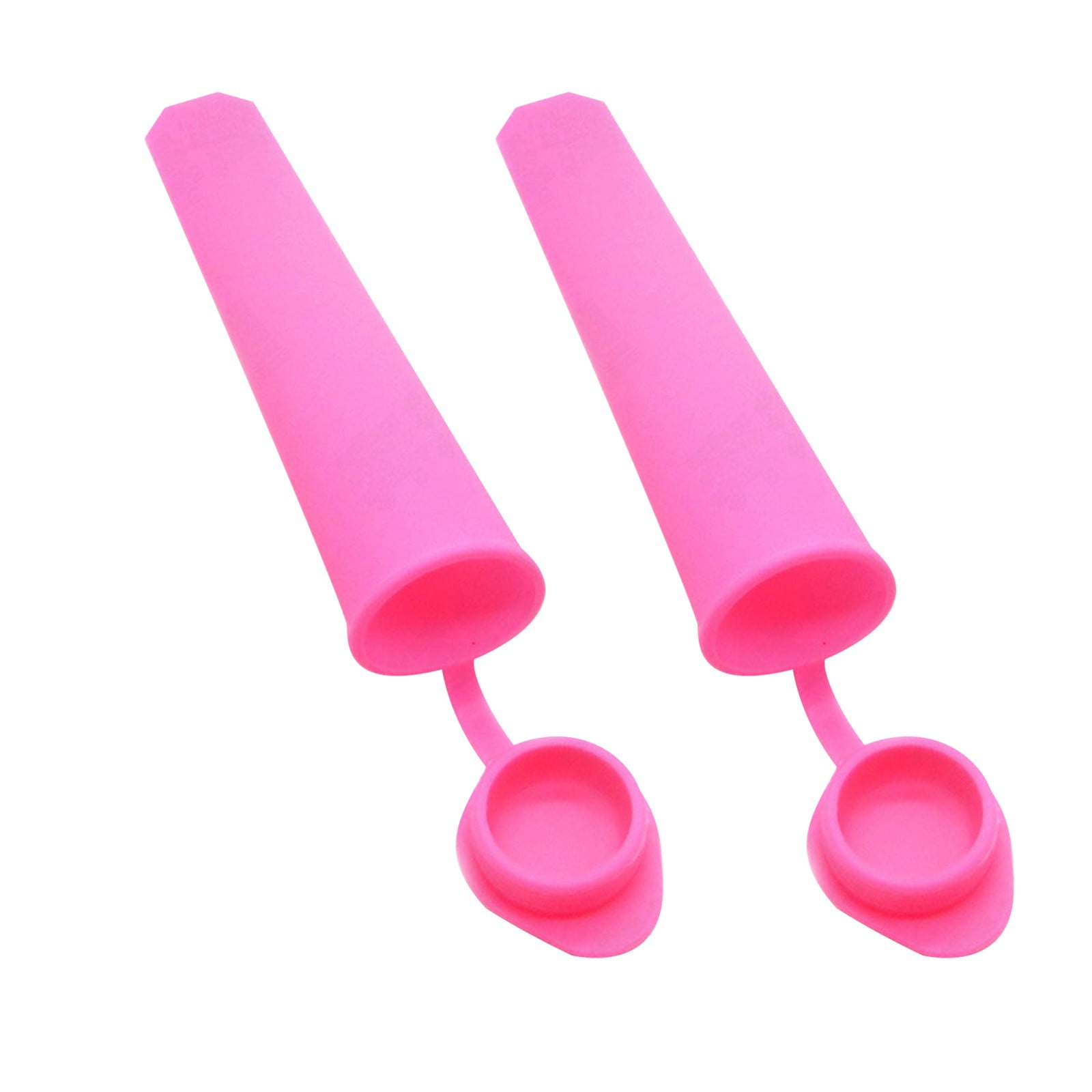 Strawberry Popsicle Molds - 6 Silicone Reusable Molds For Homemade Ice Pops | Fun Summer Treats