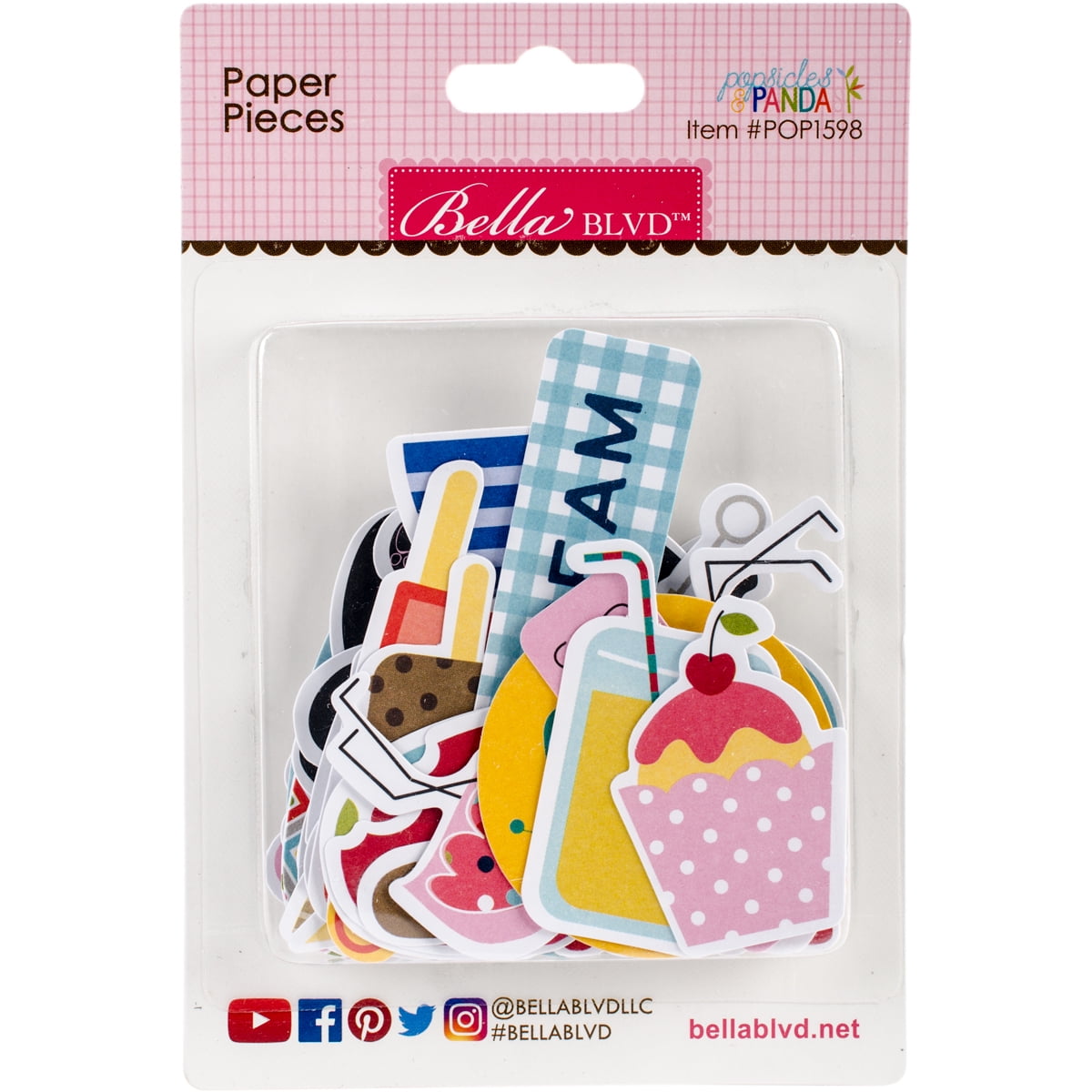 Popsicles & Pandas Paper Pieces Cardstock Die Cuts