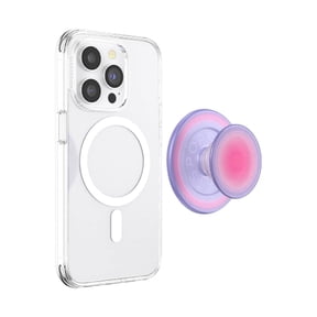 PopSockets Phone Grip for MagSafe, Magnetic Holder, Phone Stand, Purple - Aura