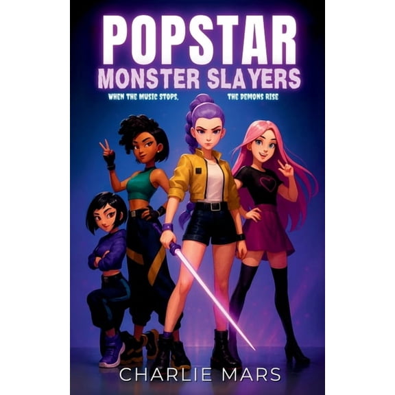 Popstar Monster Slayer: When the Music Stops, the Demons Rise Music, Mystery, and Monster-Freezing Beats for Middle-Grad, (Paperback)