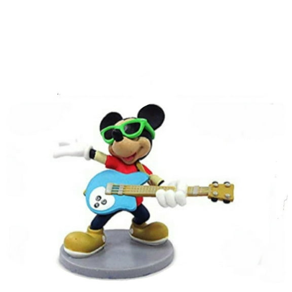 Popstar Rockstar Singer Mickey Mouse 3" PVC Cake Topper Figure Figurine