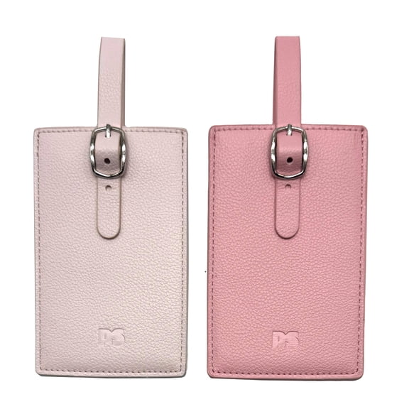 Popsugar Luggage Tags - Identification Luggage Tags for Suitcases, 2 Pack Travel Essentials Set