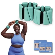Popsugar Flex Wrist/Ankle Weight, 1lb Each, Set of 2, Teal Blue