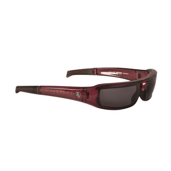 Popticals PopSign Pop-out Folding Sunglasses, Wine Crystal Gloss Polarized Gray