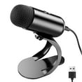thumbnail image 1 of Popu Pine Professional Wired Condenser Microphone Desktop High Voice Quality Computer USB Microphone, 1 of 6