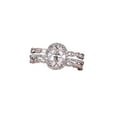 thumbnail image 1 of Popular 2.25 Carat Moissanite & Diamond Engagement Trio Ring Set in White Gold, 1 of 5