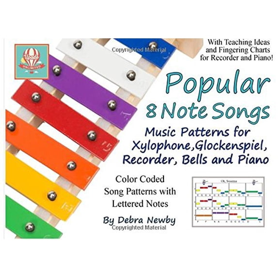 Pre-Owned Popular 8 Note Songs: Music Patterns for Xylophone, Glockenspiel, Recorder, Bells and Piano (Paperback) 1543214134 9781543214130