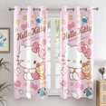 Popular Anime Hello Kitty Printed Blackout Curtain Bedroom Living Room