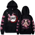 thumbnail image 1 of Popular Anime Print Hoodies Demon Slayer Blade Warm Fleece Japanese Street Kamado Nezuko Custom Men‘s Sweater Pullover Hoodies, 1 of 7
