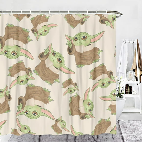 Baby Yoda Shower Curtain