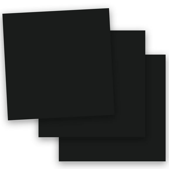 Popular BLACK LICORICE 12X12 (Square) Paper 28T Lightweight Multi-use - 100 PK -- Econo 12-x-12 Large size Everyday Paper - Professionals, Designers, Crafters and DIY Projects